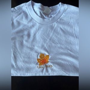 Fall Vibes Embroidered Shirt